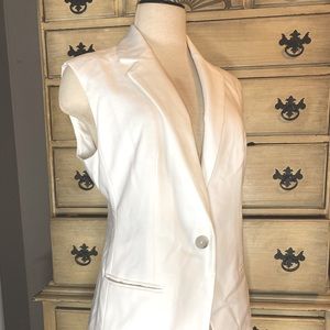 Express White Business Casual Top Vest M